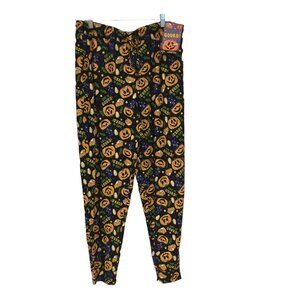 Main & Local Men's Large Lounge Pants Halloween LIFE IS GOURD Jack o Lanterns